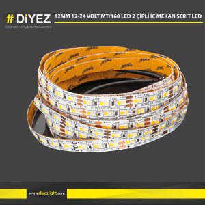 12MM 12-24 VOLT MT/168 LED 2 ÇİPLİ İÇ MEKAN ŞERİT LED