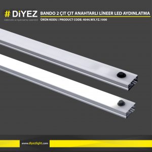 BANDO 2 ÇIT ÇIT ANAHTARLI LİNEER LED AYDINLATMA