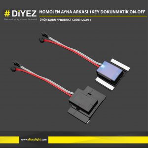 HOMOJEN AYNA ARKASI 1KEY DOKUNMATİK ON-OFF