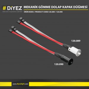 MEKANİK GÖMME DOLAP KAPAK DÜĞMESİ