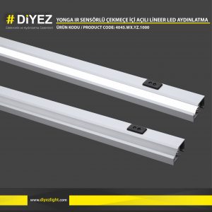 YONGA IR SENSÖRLÜ ÇEKMEÇE İÇİ AÇILI LİNEER LED AYDINLATMA